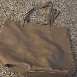 American Eagle Outfitters Taupe Leather Bag